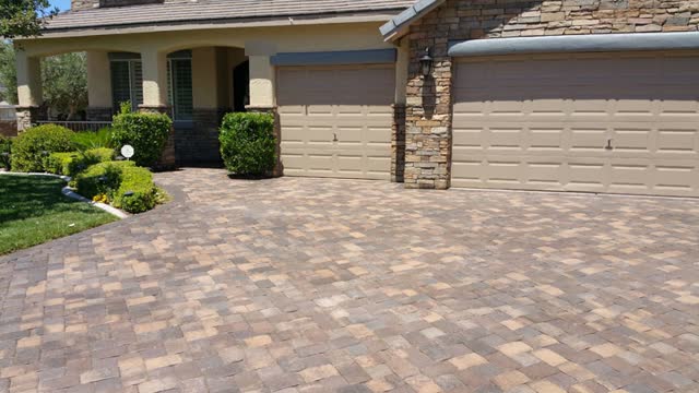 Faded driveway brought back to life